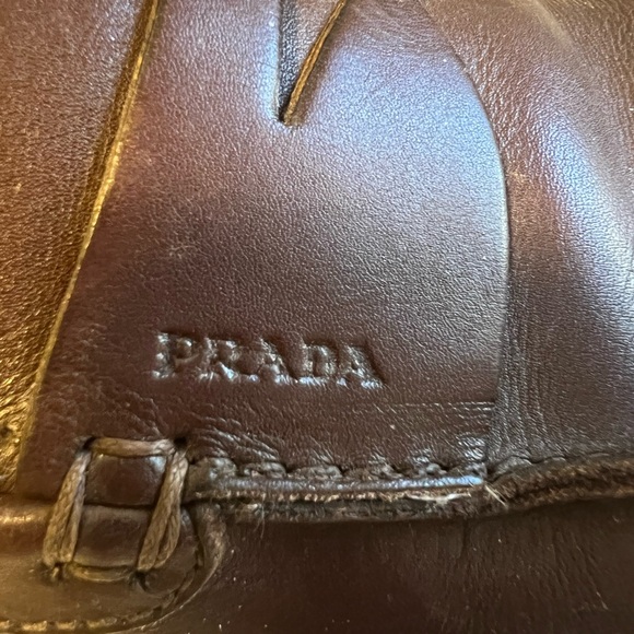 Prada Brown Leather Loafers - Picture 4 of 5